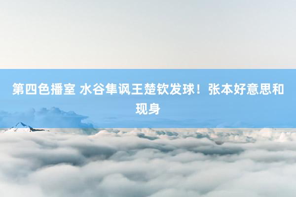 第四色播室 水谷隼讽王楚钦发球！张本好意思和现身